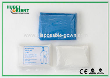 Waterproof Protective Disposable Medical Gowns / PE Hospital Gowns For Women