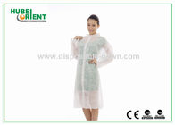 55gsm Single Use Tyvek Protective Lab Coat With Velcros Closure