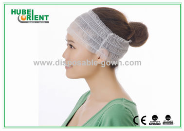 Comfortable Household White / Black Nonwoven Hair Band With Good Elasticity