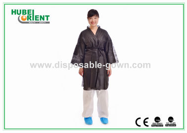 Comfortable Colored Soft Non-Woven Disposable Use Kimono Robe Sauna Robe For Spa