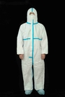 Type4B/5B/6B Blue Tape MP Disposable Protective Coverall With Hood EN14126 Anti-static Chemical Coverall