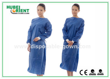 ISO13485 SMS Single Use Surgical Gown With Knitted Wrist