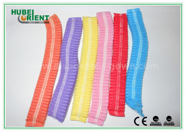 Dustproof Non-Woven Bouffant Cap / Surgical Bouffant Caps With Single Elastic For Medical Environment
