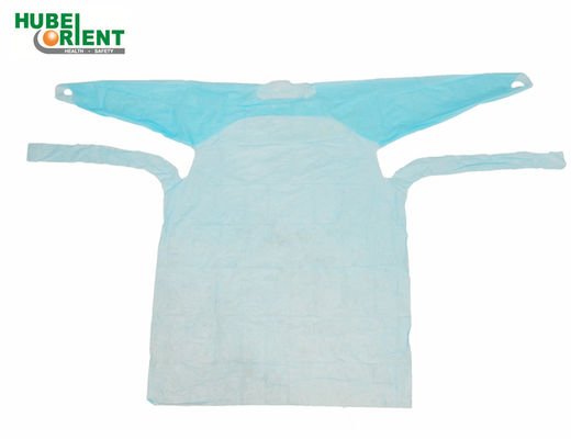 Polythene Disposable CPE Protective Gown For Particle Prevention