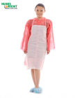 ISO13485 Disposable Aprons Non Woven Single Use PP Waterproof Medical Aprons Without Sleeves