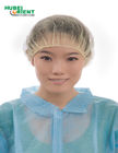 Disposable Bouffant Cap Breathable Non Woven Head Covers Yellow