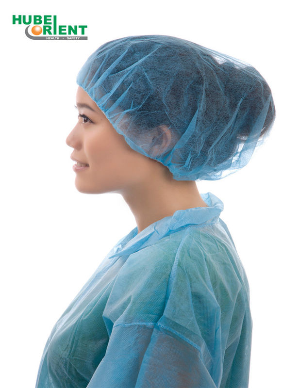 Lightweight Latex Free PP Nonwoven Disposable Bouffant Cap
