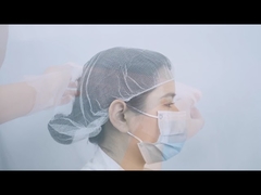 Schwarze/weiße medizinische Wegwerfkopf-Kappe/Wegwerfhaar-Netze/materielle Nylonkappe