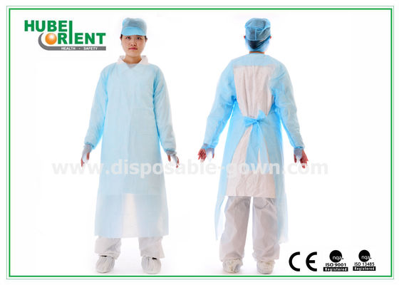 Blue CPE Surgical Gown