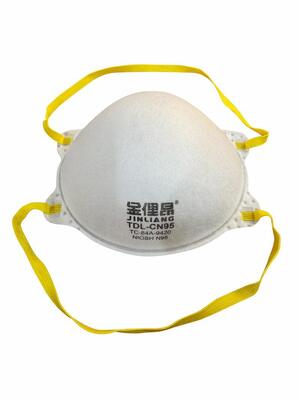 NIOSH Approved N95 Disposable Molded Cup Without Valve Filtering Facepiece Respirator For Non-Oil Particulate Protection