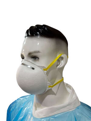 NIOSH Approved N95 Disposable Molded Cup Without Valve Filtering Facepiece Respirator For Non-Oil Particulate Protection