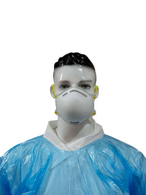 NIOSH Approved N95 Disposable Molded Cup Without Valve Filtering Facepiece Respirator For Non-Oil Particulate Protection
